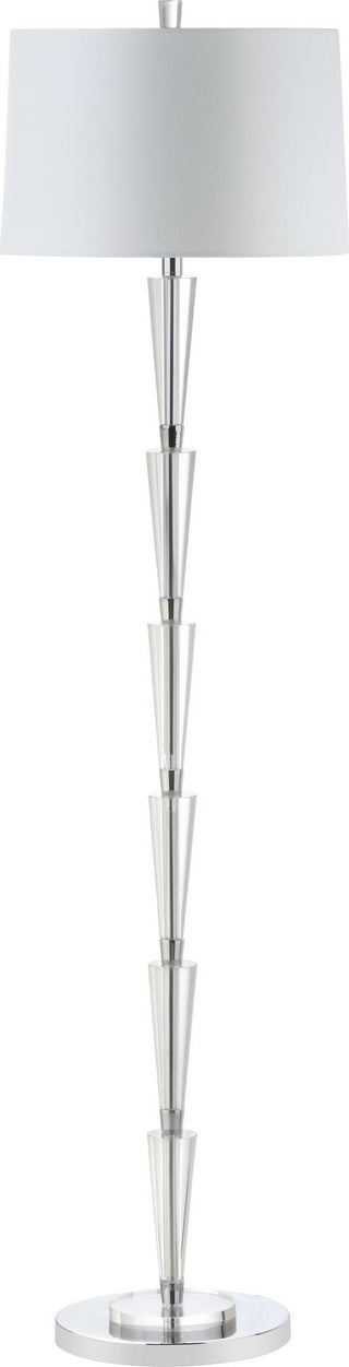 Safavieh Stellan Floor Lamp Chrome/Clear 