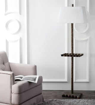 Safavieh Breccan Tray Floor Lamp Brown Mirror 