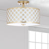 Safavieh Hutch 3 Light 16-Inch Dia Gold Flush Mount Lamp  Feature