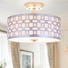 Safavieh Cedar Linked 3 Light 15-Inch Dia Silver Flush Mount Lamp  Feature