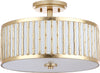 Safavieh Pierce Bamboo 3 Light 1525-Inch Dia Gold Flush Mount Lamp 