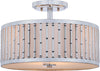 Safavieh Pierce Bamboo 3 Light 1525-Inch Dia Chrome Flush Mount Lamp Mirror main image