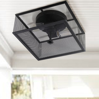 Safavieh Hagan Flush Mount Black Lamp  Feature