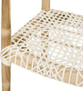 Safavieh Bandelier Arm Chair Light Oak and Off White Furniture 