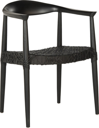 Safavieh Bandelier Arm Chair Black Furniture 