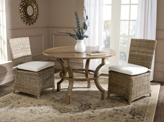 Safavieh Sebesi Rattan Side Chair Natural  Feature