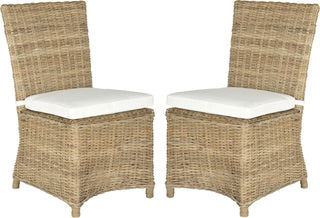 Safavieh Sebesi 17''H Rattan Side Chair Natural Furniture 