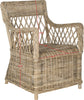 Safavieh Hinaku Rattan Arm Chair Natural Furniture 