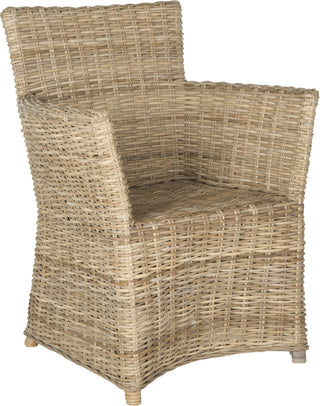 Safavieh Natuna Rattan Arm Chair Natural Furniture 