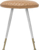 Safavieh Brinley 30''H Mid Century Modern Stool Mustard and Silver Furniture 