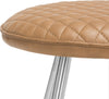 Safavieh Brinley 30''H Mid Century Modern Stool Mustard and Silver Furniture 