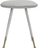 Safavieh Brinley 30''H Mid Century Modern Stool Light Grey and Silver Furniture main image