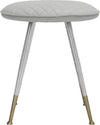 Safavieh Brinley 30''H Mid Century Modern Stool Light Grey and Silver Furniture main image