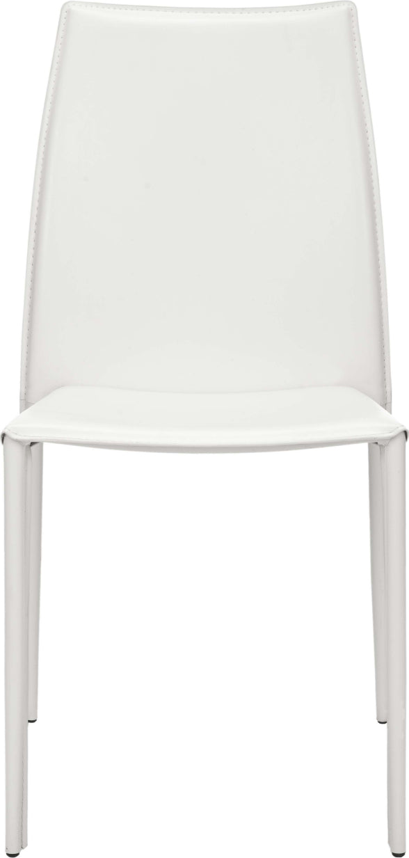 Safavieh Korbin 19''H Stacking Side Chair (SET Of 2) White Furniture main image