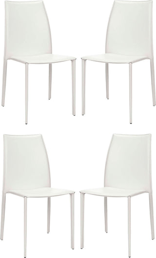 Safavieh Korbin 19''H Stacking Side Chair (SET Of 2) White Furniture 