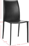 Safavieh Korbin 19''H Stacking Side Chair (SET Of 2) Black Furniture 