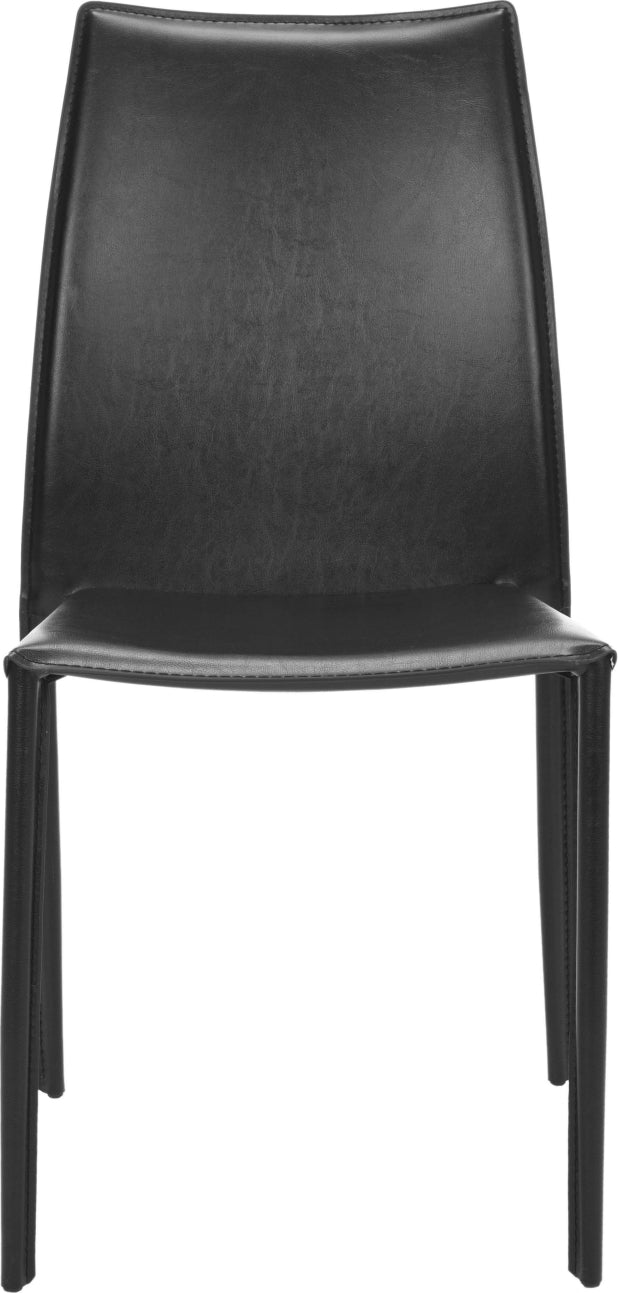 Safavieh Korbin 19''H Stacking Side Chair (SET Of 2) Black Furniture main image