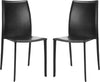 Safavieh Korbin 19''H Stacking Side Chair (SET Of 2) Black Furniture 