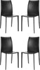 Safavieh Korbin 19''H Stacking Side Chair (SET Of 2) Black Furniture 