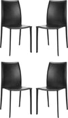 Safavieh Korbin 19''H Stacking Side Chair (SET Of 2) Black Furniture 