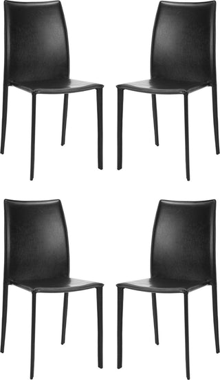 Safavieh Korbin 19''H Stacking Side Chair (SET Of 2) Black Furniture 