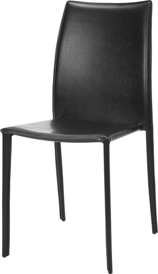 Safavieh Korbin 19''H Stacking Side Chair (SET Of 2) Black Furniture 