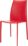 Safavieh Korbin 19''H Stacking Side Chair (SET Of 2) Red Furniture Main