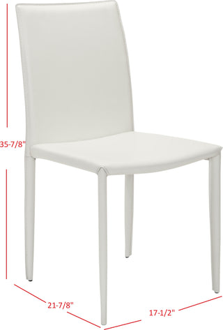 Safavieh Karna 19''H Dining Chair White Furniture 