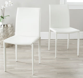 Safavieh Karna 19''H Dining Chair White Furniture 