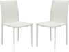 Safavieh Karna 19''H Dining Chair White Furniture 