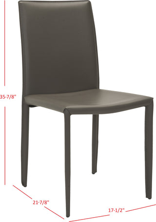 Safavieh Karna 19''H Dining Chair Grey Furniture 