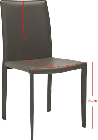 Safavieh Karna 19''H Dining Chair Grey Furniture 