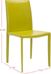 Safavieh Karna 19''H Dining Chair Green Furniture 