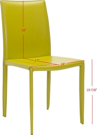 Safavieh Karna 19''H Dining Chair Green Furniture 