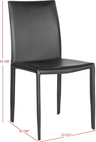 Safavieh Karna 19''H Dining Chair Black Furniture 