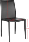 Safavieh Karna 19''H Dining Chair Black Furniture 