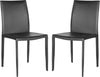 Safavieh Karna 19''H Dining Chair Black Furniture 