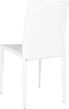 Safavieh Karna 19''H Dining Chair White Crocodile Furniture 