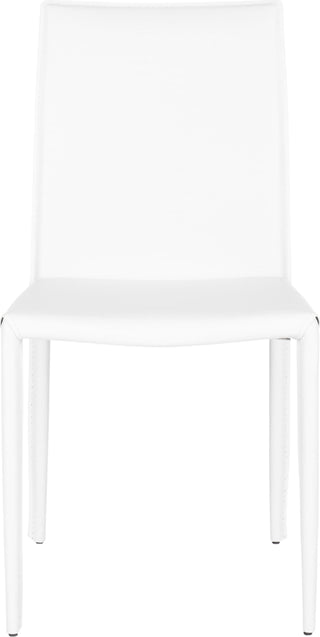 Safavieh Karna 19''H Dining Chair White Crocodile Furniture main image