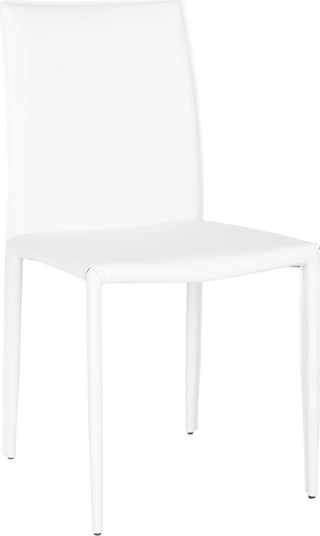 Safavieh Karna 19''H Dining Chair White Crocodile Furniture 