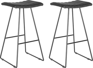 Safavieh Akito Bar Stool Black and Furniture 