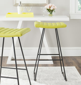 Safavieh Akito Bar Stool Green and Black Furniture  Feature