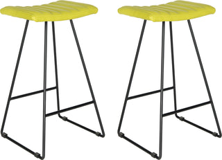 Safavieh Akito Bar Stool Green and Black Furniture 