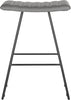 Safavieh Akito Counter Stool Grey and Black Furniture main image