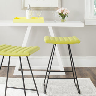 Safavieh Akito Counter Stool Green and Black Furniture  Feature