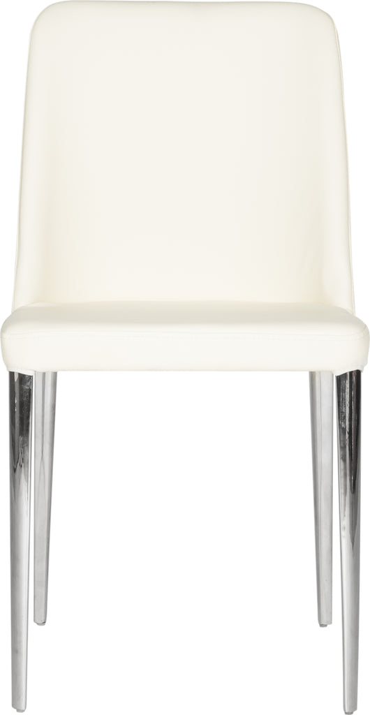 Safavieh Baltic 18''H Leather Side Chair Buttercream Furniture main image