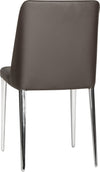 Safavieh Baltic 18''H Leather Side Chair Brown Furniture 