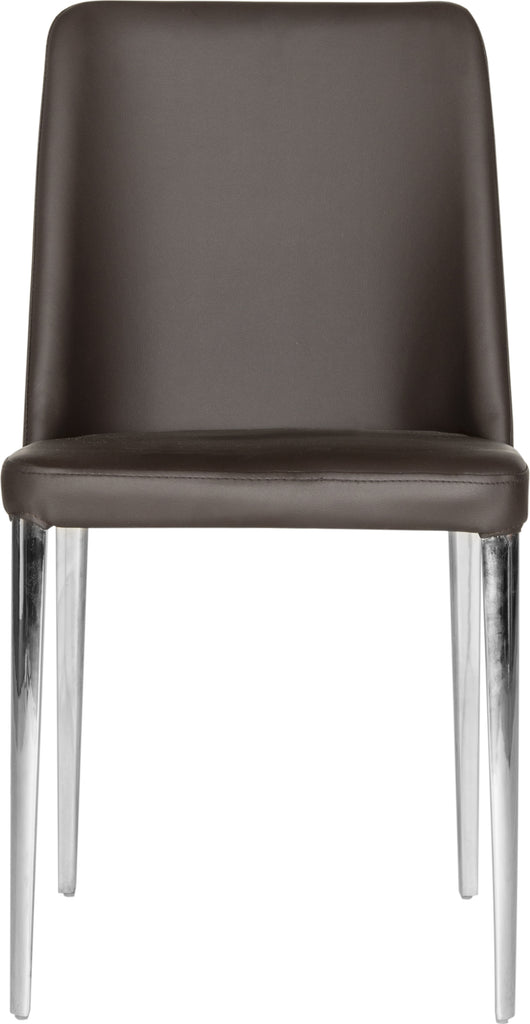 Safavieh Baltic 18''H Leather Side Chair Brown Furniture main image