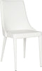 Safavieh Summerset 19''H Leather Side Chair White Furniture 