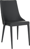 Safavieh Summerset 19''H Leather Side Chair Black Furniture 